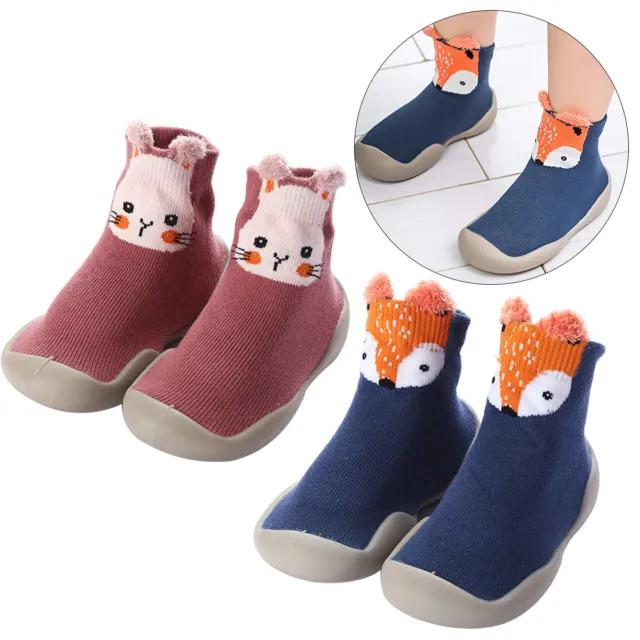 Baby Girl Boys Toddler Anti-slip Slippers Socks Cotton Shoes Winter Warm New