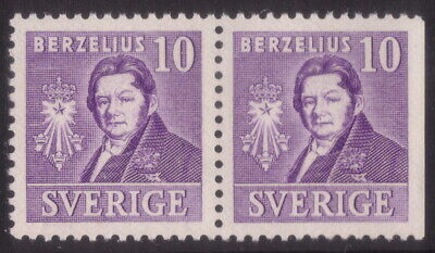 SWEDEN 1939 Berzelius Facit 320 CB Pair /Scott 297+297a/Michel 272 B/Dr MNH VF
