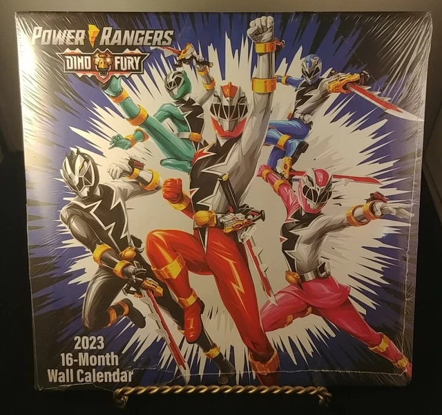 POWER RANGERS DINO Fury 2023 Wall Calendar 10"X10" Sealed NEW 7.89