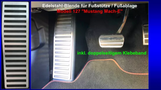 Alupedal Fußstütze Fußablage Footrest Blende Pedal für Ford Mustang Mach-E NEU