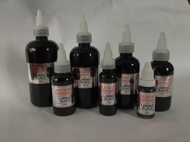 Aqueous Dispersion Tattoo ink Liner  15 / 30 / 75 / 150ml  Inspire UK