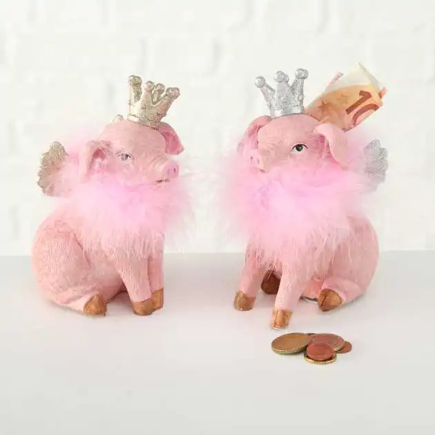 Spardose Piggy Geschenk Geldgeschenk Deko Figur Schwein Glücksschwein Keramik