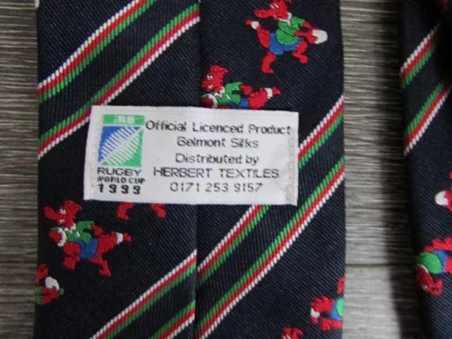 IRB Rugby Union World Cup 1999 Official Tie by Herbert Textiles 2