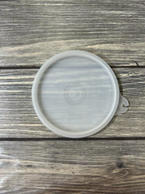 Tupperware Replacement Lid Only Round Sheer Clear #733-3 Tupper Seal USA
