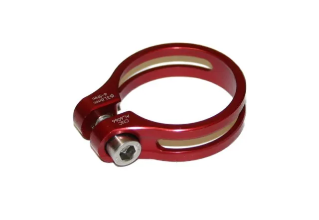 Acor, Sattelschelle, Superlight, 31,8mm, Alu, 9g, rot