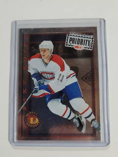 Saku Koivu 1997-98 Donruss Priority Promo DIRECT DEPOSIT  PROMO/3000 FREE S&H