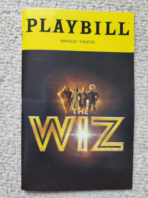 The Wiz Playbill Marquis Theatre April 2024 Starring Wayne Brady