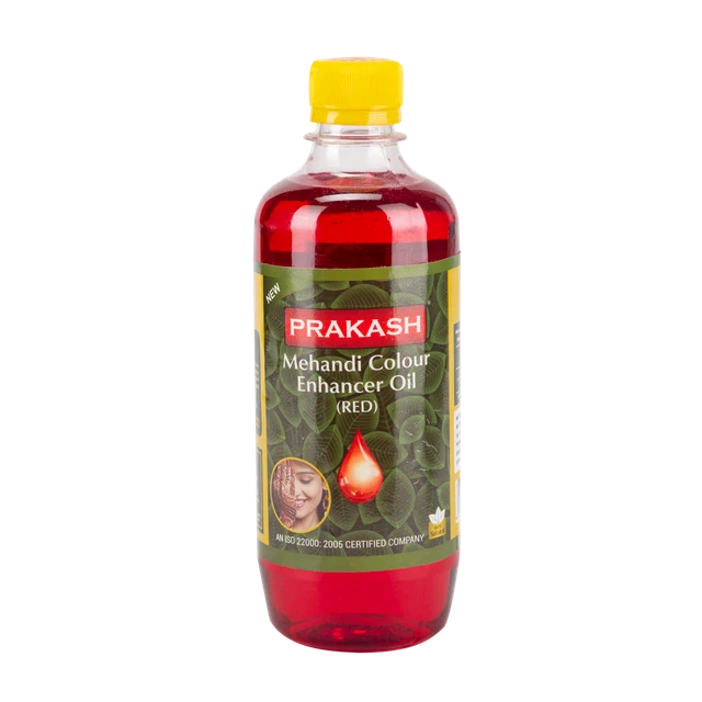 Prakash 1 * 100 ML Premium Mehandi Oil (Rojo) para aumentar y mejorar el...