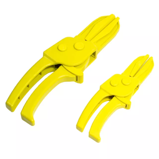 2pc Hose Pinch Clamp Plier Set - Clamp Brake, Fuel, Vacuum Lines and Soft Hose