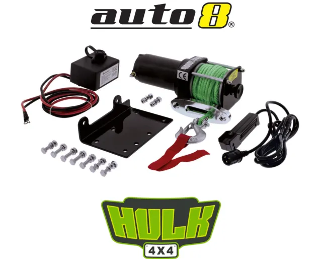Hulk 4x4 HU3000 3000lb (1360kg) 12v Electric ATV Winch Dyneema SK75 Rope