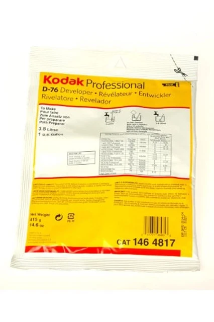 Kodak D-76 Revelador Polvo, B Y Con Película 1 Galón