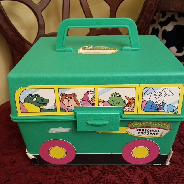 VINTAGE SWEET PICKLES Preschool Program Learning Case Activity Bus With
