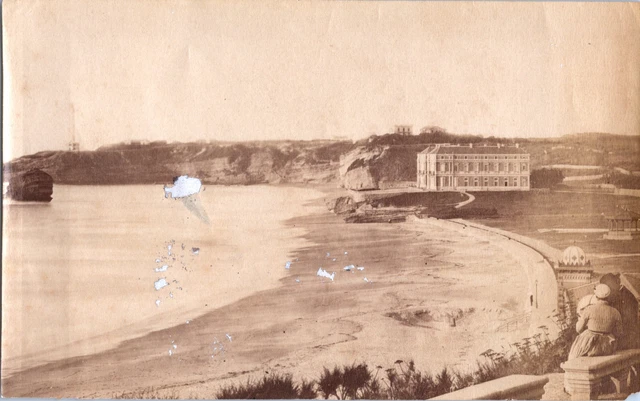 France, Cabanes sur une plage, Vintage print, ca.1880 Tirage vintage tirage d France, Cabanes sur une plage, Vintage print, ca.1880 Tirage vintage tirage d