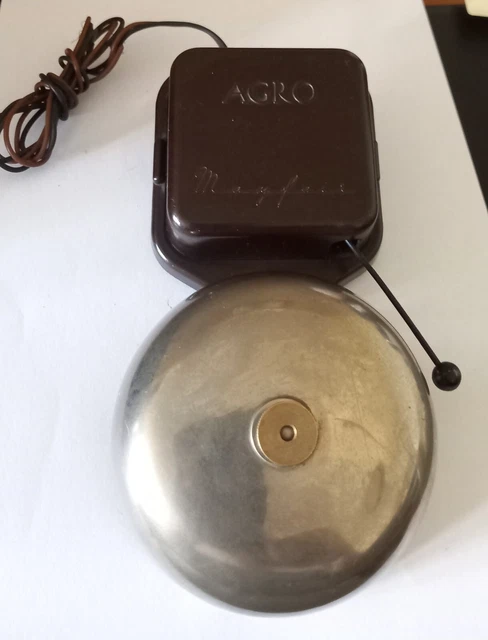 Vintage Agro Mayfair Electric Bakelite Door Alarm Butler Bell