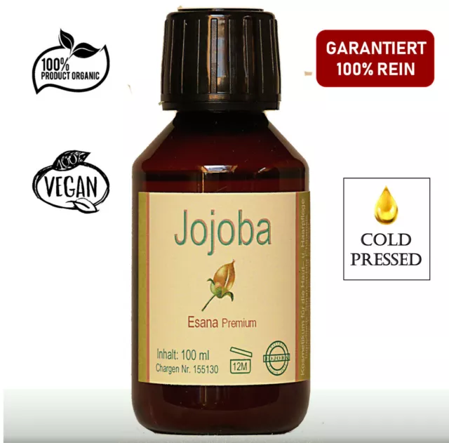 Jojobaöl 100ml kaltgepresst Gold für die anspruchsvolle Haut- und Haarpflege
