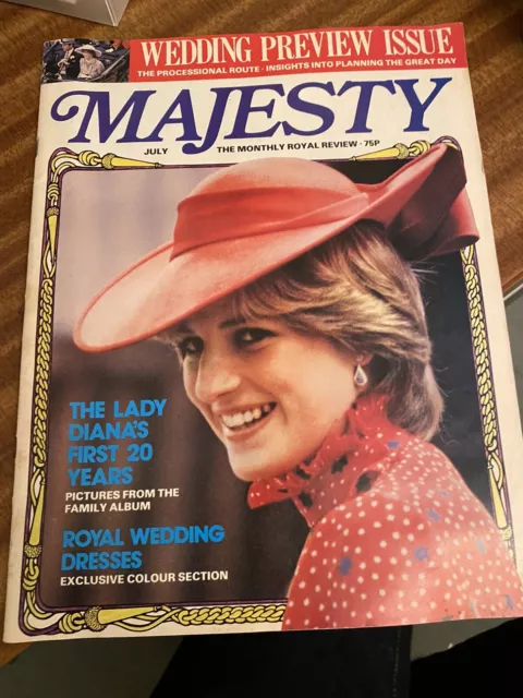 Prince Charles & Lady Diana | Majesty Magazine Wedding Preview Issue July 1981