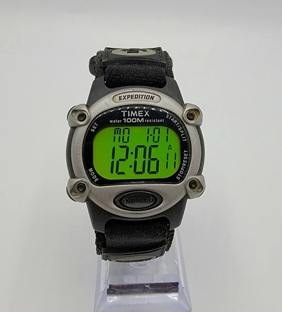 TIMEX EXPEDITION 100M Digital Indiglo Watch New Battery 9.99 PicClick