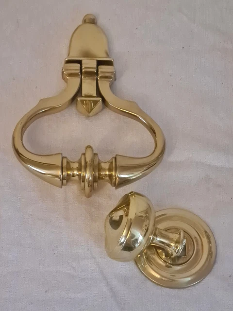 Heurtoir, Marteau de Porte Cloche ,bouton Et Visserie  Louis XIV  laiton massif