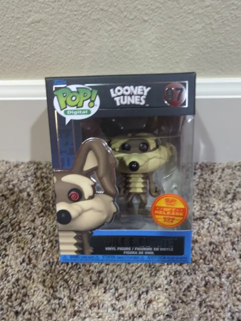 Funko POP Digital Looney Tunes Wile E. Coyote Grail LE 999 With Pop Protector