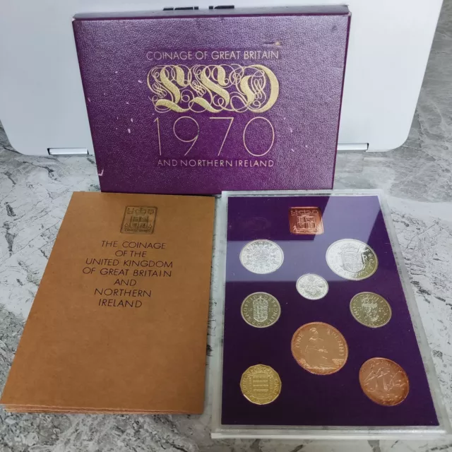 Proof Set of Royal Mint Coinage of  Great Britain and Northern Ireland  1970