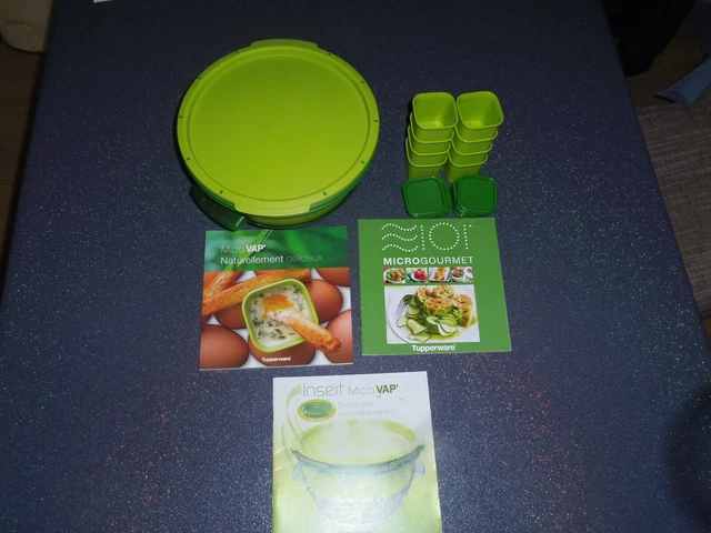 3 Tupperware Micro Vapeur W24 - Cuiseur Vapeur Coloré Pour Micro-Ondes