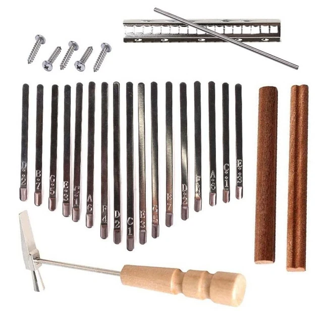 Pouce marteau Kalimba avec 5 vis bois 112 x 10 x 8 mm durable haute qualité