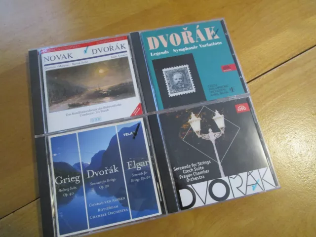 4 CD CLASSICAL lot Antonin Dvorak czech philharmonic  prague chamber orchestra