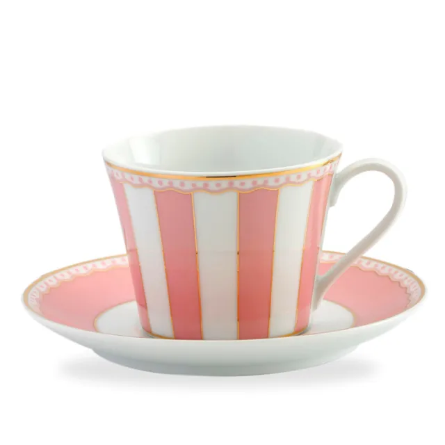 NEW Noritake Carnivale Cup & Saucer Pink Set 2pce