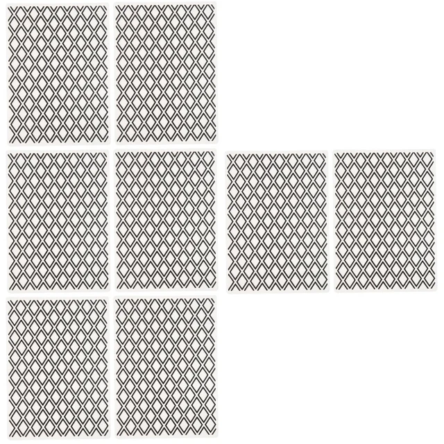 8 Pcs Vorlagen Sammelalbum Präge Schablonen Kunststoff Schablone Handwerk