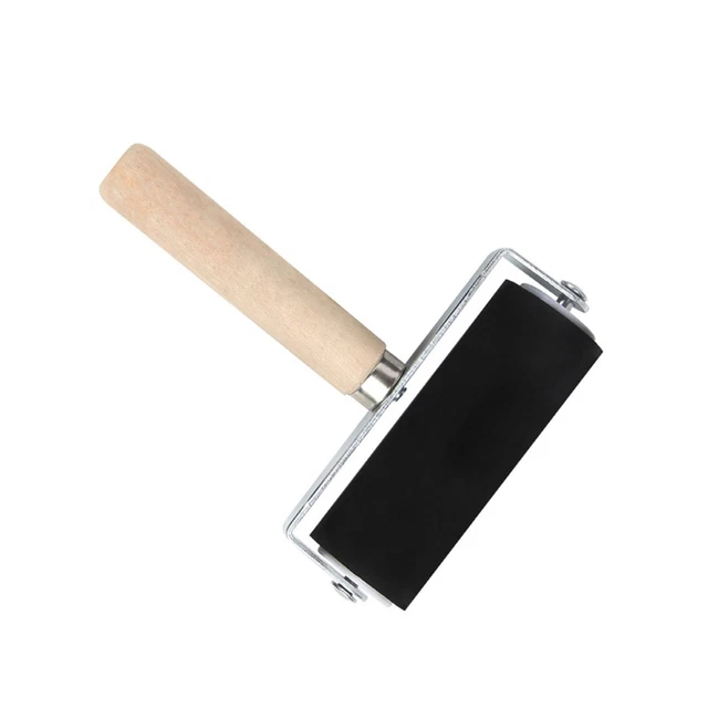 RUBBER GLUE ROLLER 4inch Practical for Printmaking Wallpapers Inking £