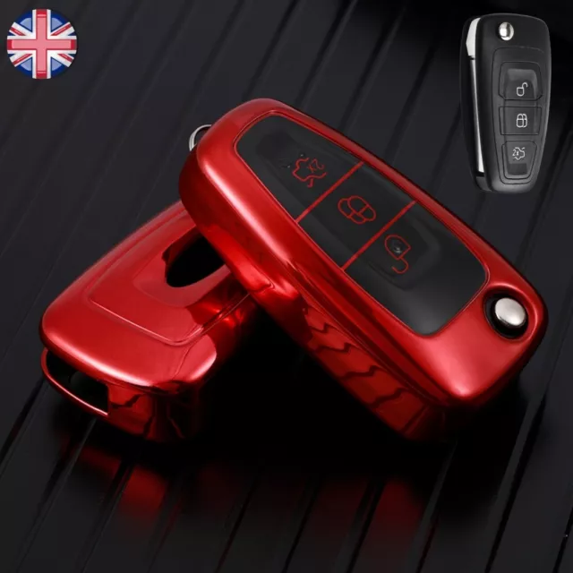 Smart Remote Key Fob Cover Case For Ford Fiesta Focus Mondeo Kuga Puma Galaxy ST