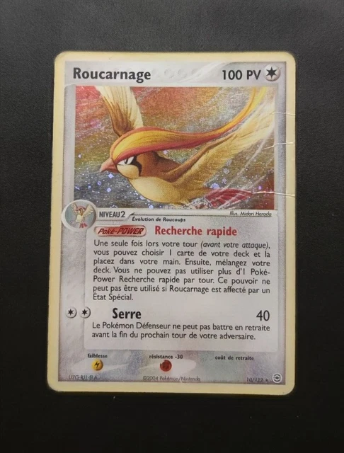 Carte Pokemon ROUCARNAGE HOLO Français - Ex Rouge Feu Vert Feuille - 10/112