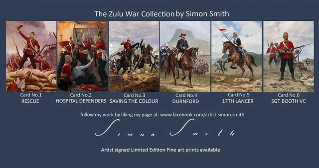 ZULU WAR RORKES Drift Isandlwana Prints Postcards 24Th Regiment Foot £2 ...