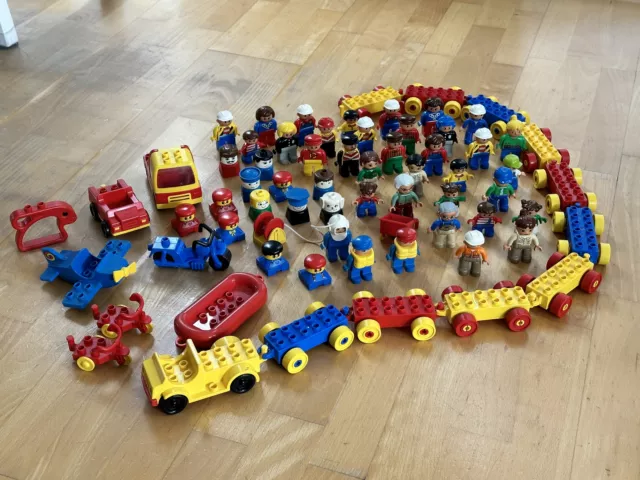 Lego Duplo großes Figuren und Auto Konvolut 66 Teile - Duplo Sammlung