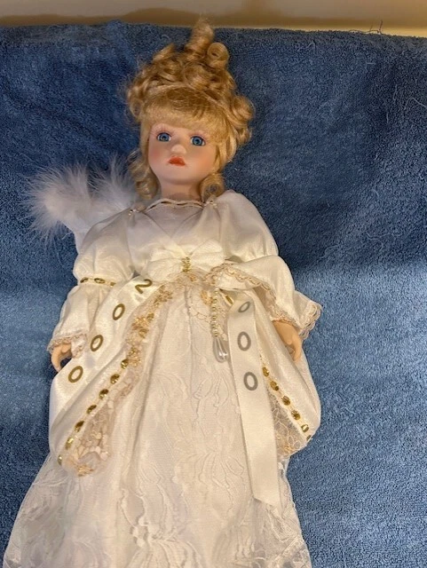 Heritage Signature Collection "Grace" Porcelain Doll Year 2000 Guardian Angel.