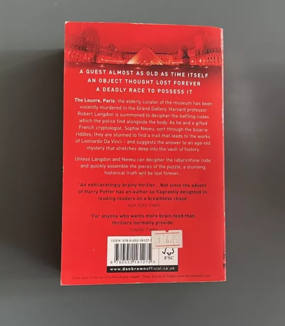 THE DA VINCI Code by Dan Brown Paperback Book Novel EUR 2,42 - PicClick FR