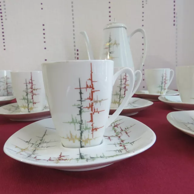 service a café  à moka 11 tasses  en porcelaine de limoges par Raynaud 3