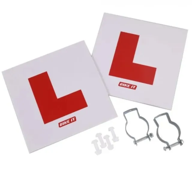 Gtmoto Motorcycle L-Plate Kit Front & Back With Bracket