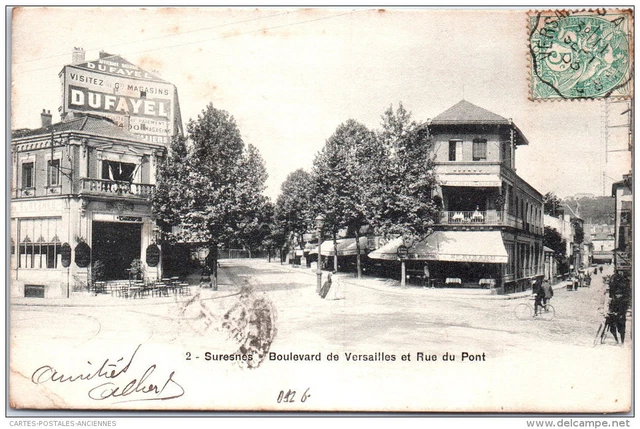 92 SURESNES - boulevard de versailles et rue du pont