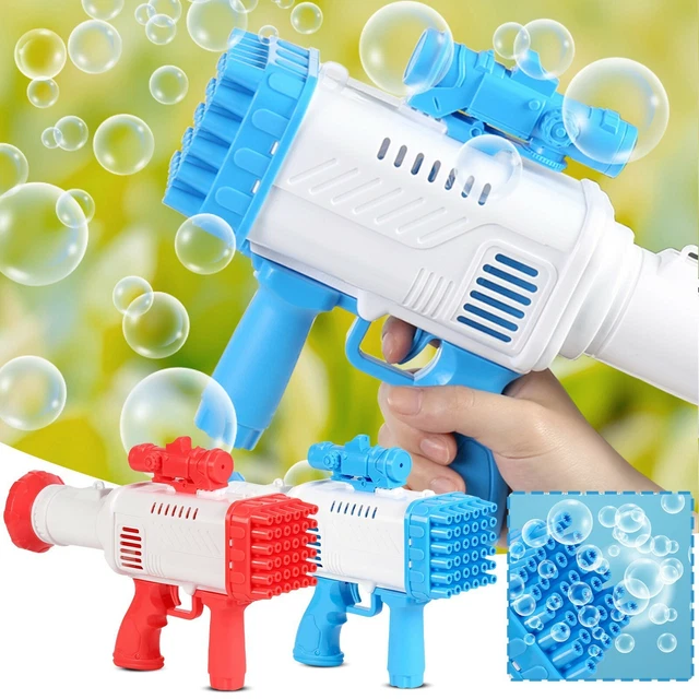 JUMBO BUBBLE GUN Automatic Bazooka Soap Water Bubble Machine Outdoor