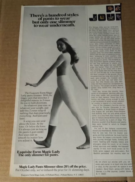 1968 Exquisite Form Magic Lady Undies Lingerie Shapewear Vintage Print Ad 