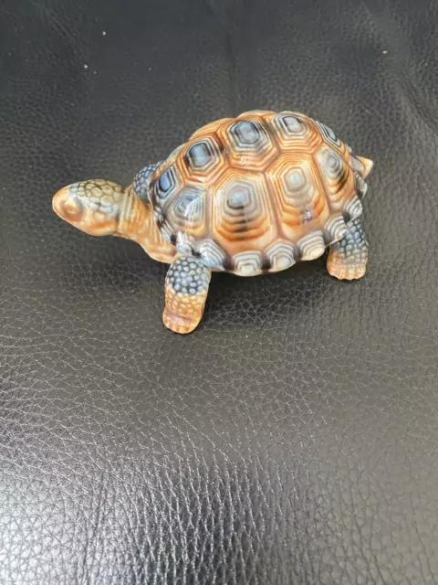 WADE Porcelain Tortoise Turtle Trinket Box with Lid, NEW 10cm Long N