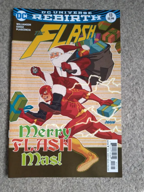 The Flash #13 DC Universe Rebirth 2017 DC Comic Merry Flash Mas