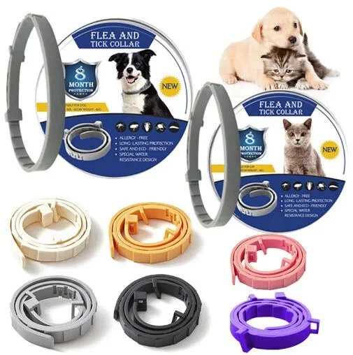 Image showcasing ADJUSTABLE FLEA & Tick Collar for Dogs and Cats - Long-Lasting ...