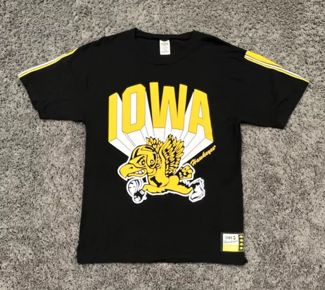 Victorias Secret PINK University Of Iowa Hawkeyes Oversized Tee Size Small EUC!