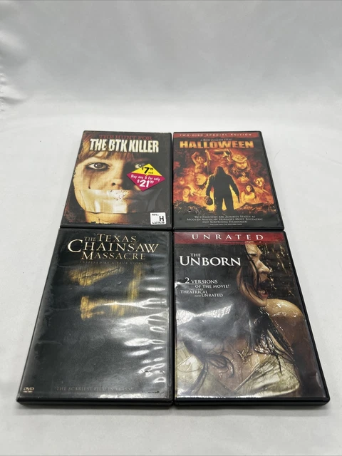Lot (4) Halloween Horror Movies Halloween, The BTK Killer, The Unborn, T.T.C.M.