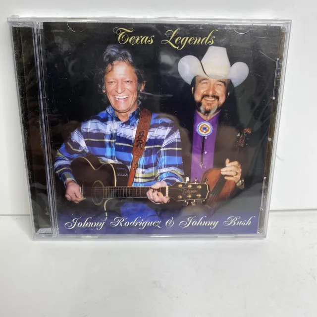 Texas Legends Johnny Rodriguez & Johnny Bush CD Heart of Texas Records