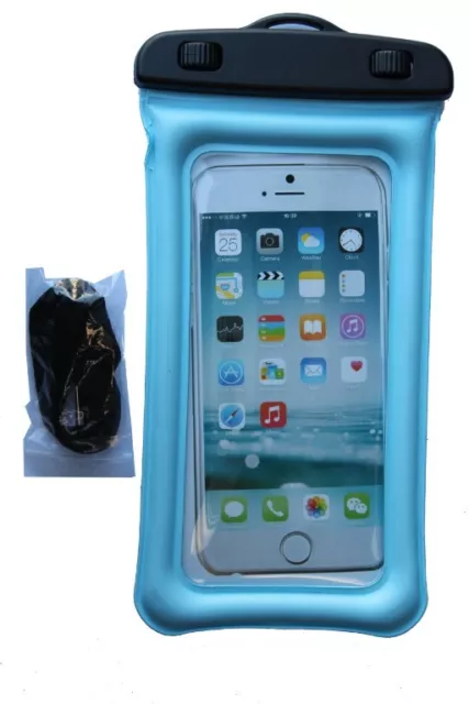 TT Waterproof Floater Cell Phone Case For Smartphones iPhone, Samsung (Blue)