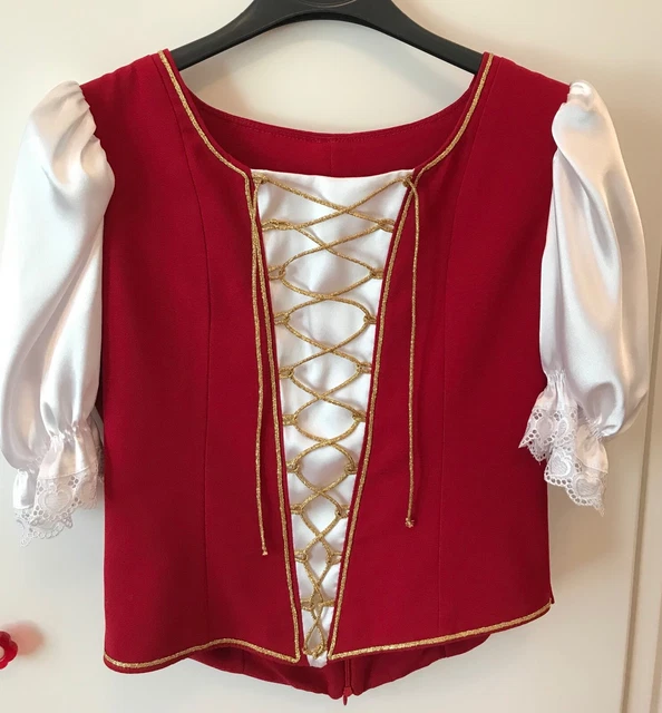 costume teatrale da donna, top con la gonna, taglia M