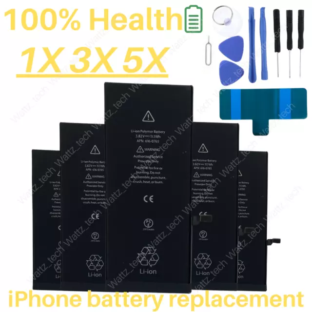 Internal Battery Replacement Lot For iPhone 6S 7 8 Plus X XS Max XR 11 12 13 14